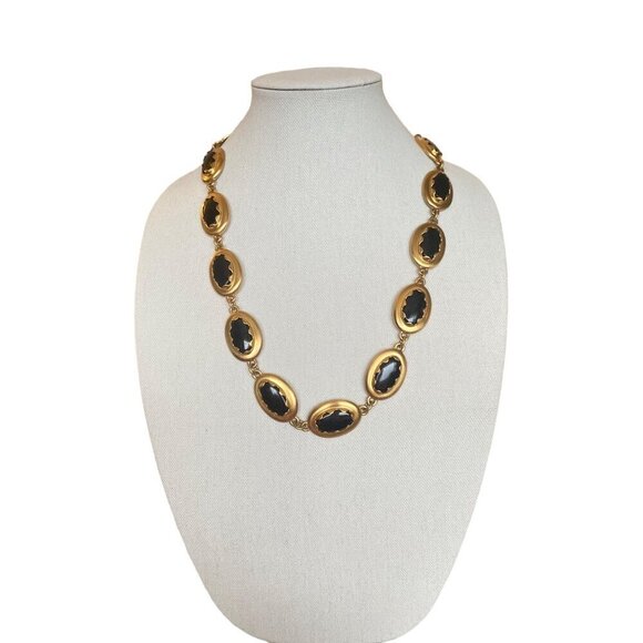 Anne Klein couture black and gold-tone statement pieces set‎ OS - Picture 2 of 16